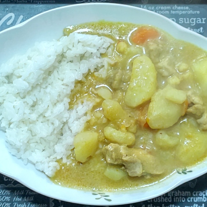 海老入りのホワイトカレー